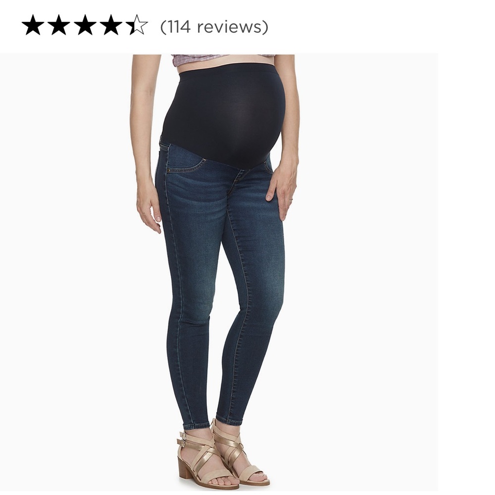 Maternity a glow Full Belly Panel Jeggings